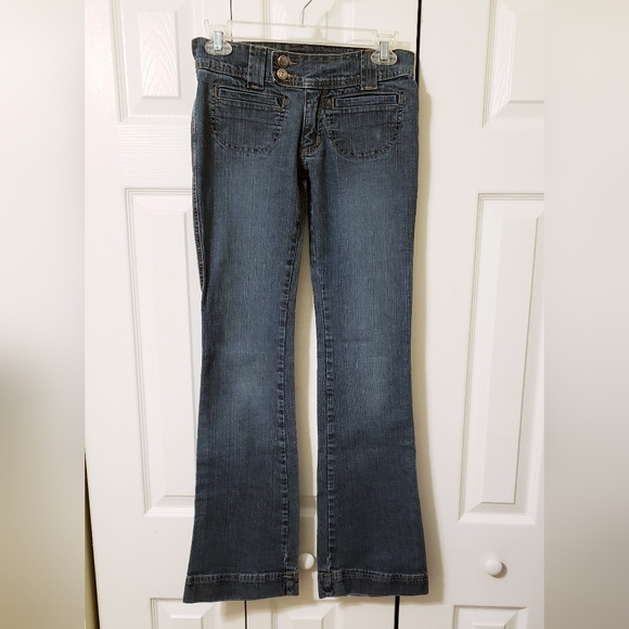 90's Jeans Super Lowcut Flares - Picture 3 of 11